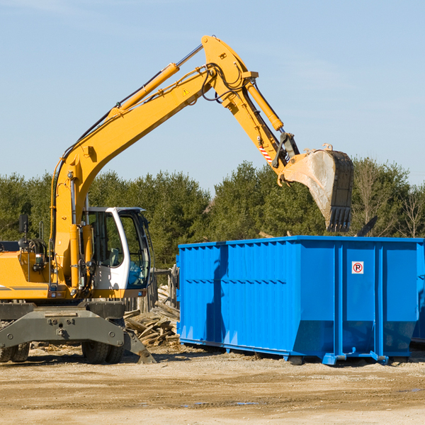 can i choose the location where the residential dumpster will be placed in Rhode Island